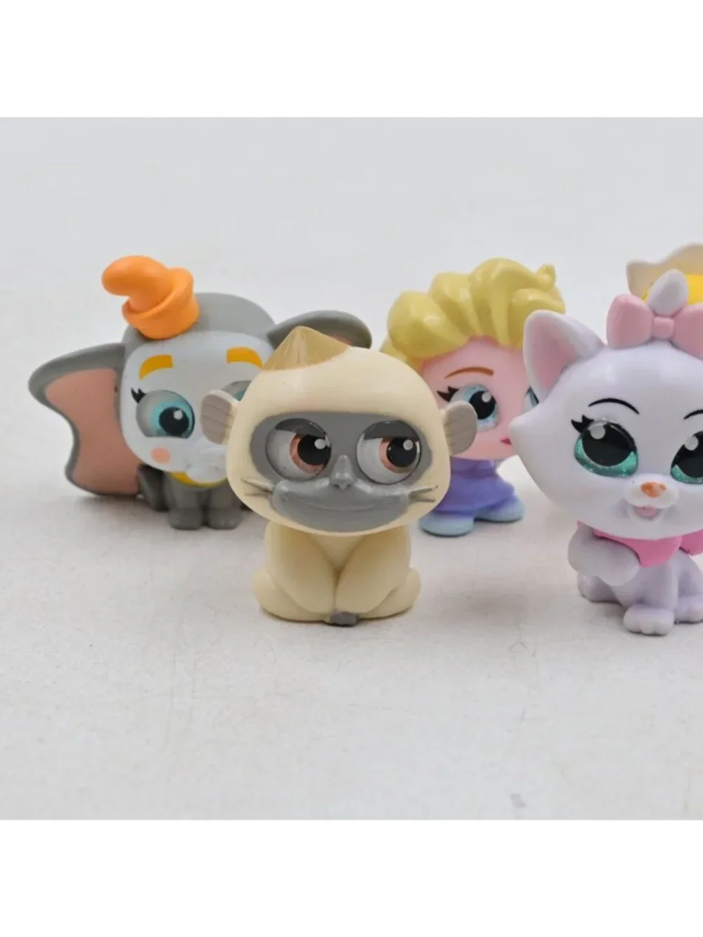 Disney Doorables Miniature Figure Lot of 6 Cinderella Marie Elephant Aristocats